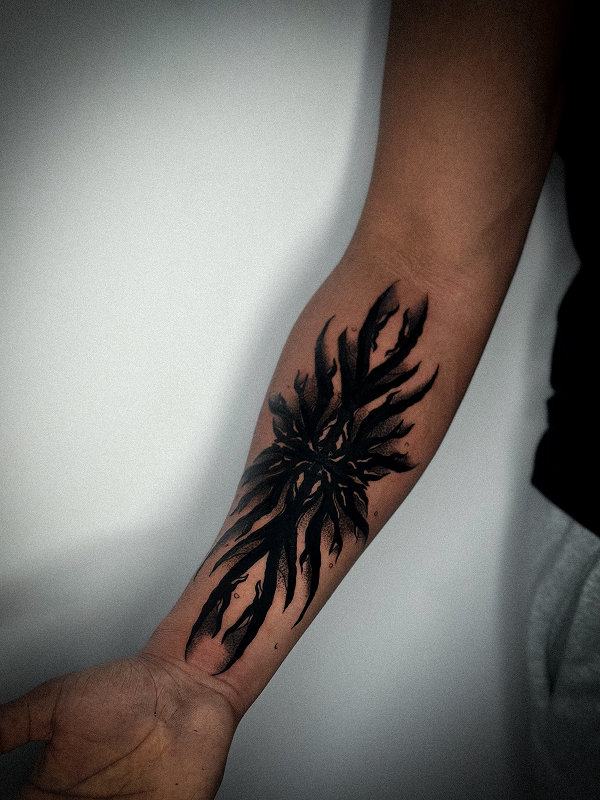 Blackwork tattoo, project 8